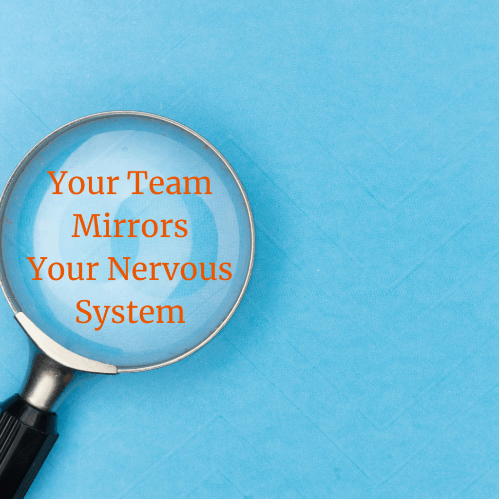 your team mirrors your nervous system